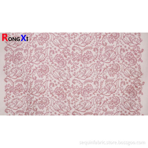 Multifunctional Purple Embroidery Fabric
